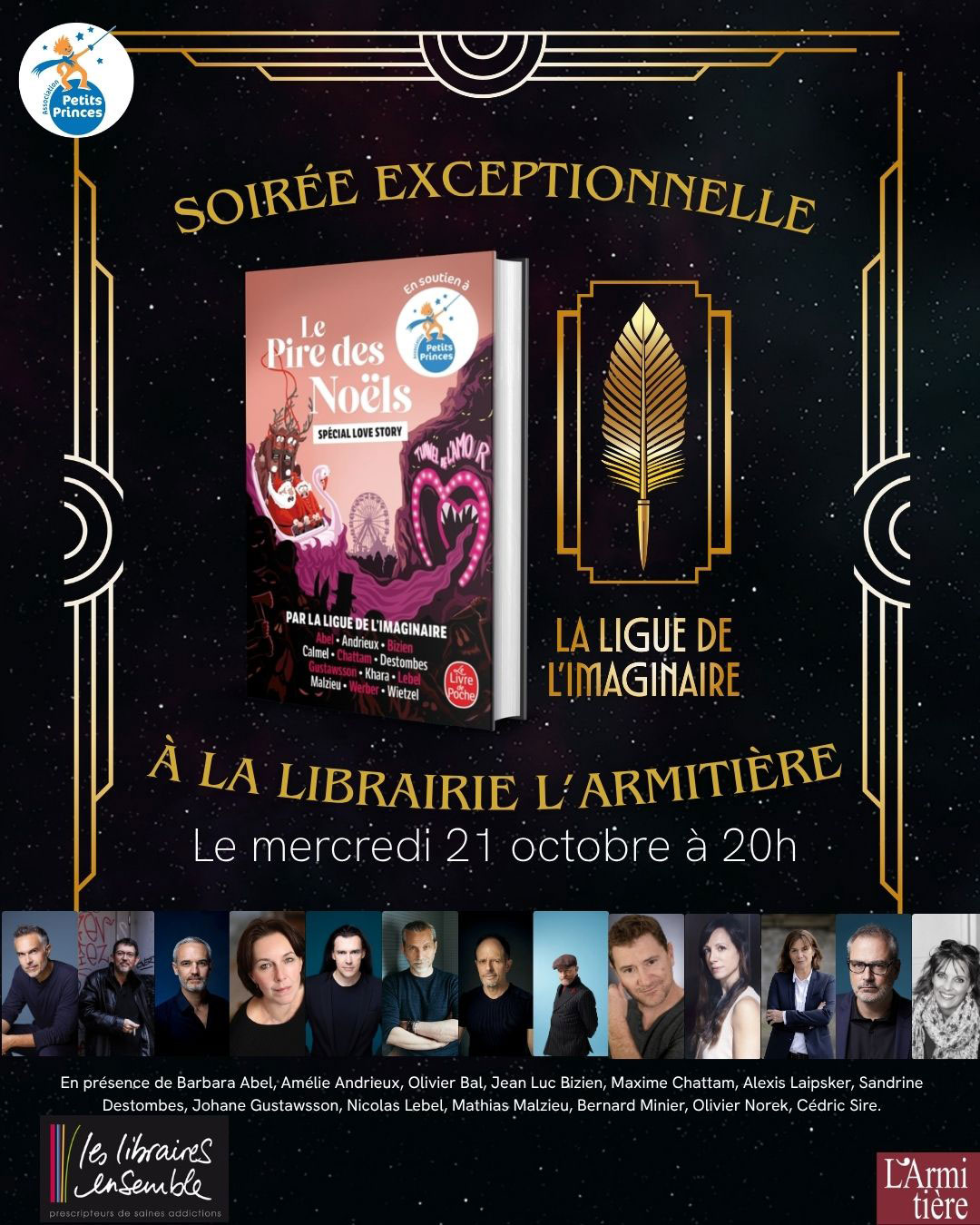 Soir&eacute;e de la Ligue de l'Imaginaire &agrave; la librairie l'Armiti&egrave;re &agrave; Rouen, le 21 octobre 2026