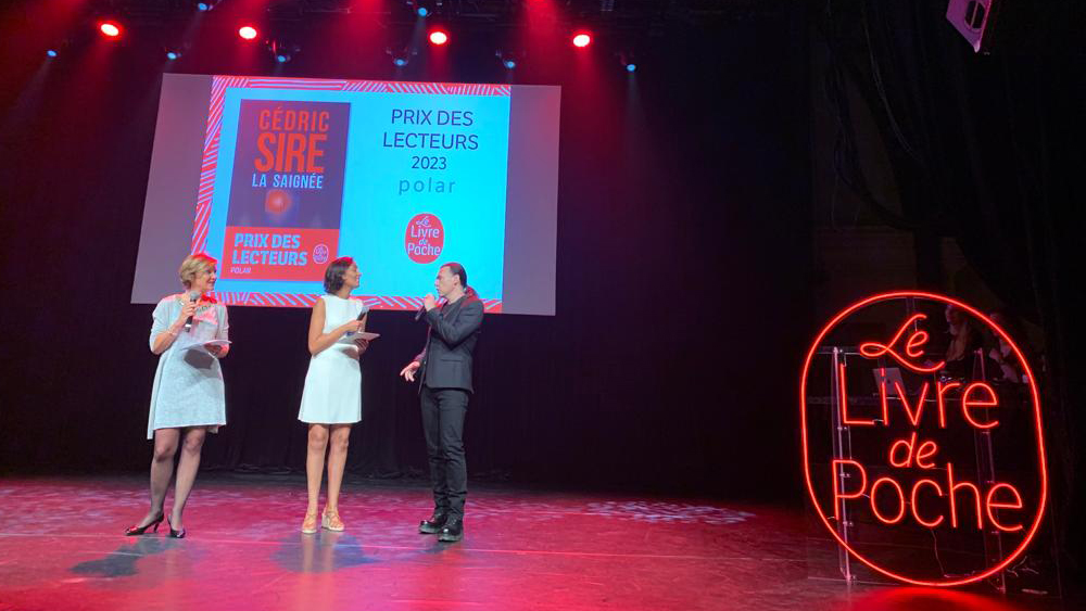 Le roman La Saign&eacute;e de C&eacute;dric Sire a re&ccedil;u le Prix des Lecteurs 2023 du Livre de Poche.