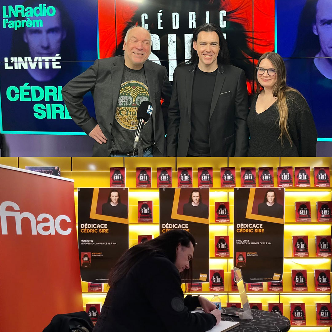 En 2025, C&eacute;dric Sire a fait une tourn&eacute;e des plateaux TV et radio de Belgique ainsi qu'une s&eacute;rie de d&eacute;dicaces dans les magasins Fnac pour rencontrer les lecteurs belges.